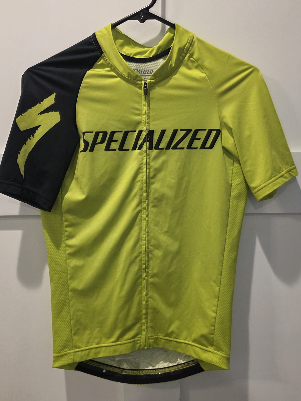 Specialized SL Pro Cycling Jersey Men S Hi Vis Yellow Black Full Zip Gear Pocket